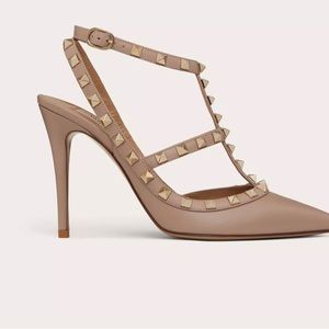 ROCKSTUD ANKLE STRAP PUMP 100 MM size 39 good condition